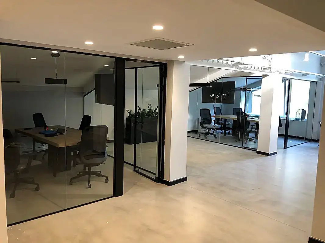 Ekoline Sistem Hoppe Kapılı Cam Bölme