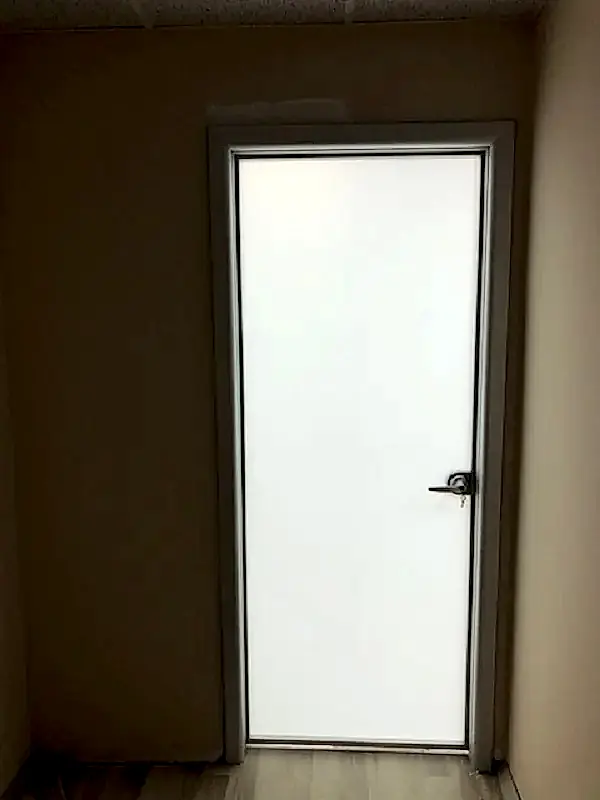 Hoppe Çerçeveli Cam Kapı Opak