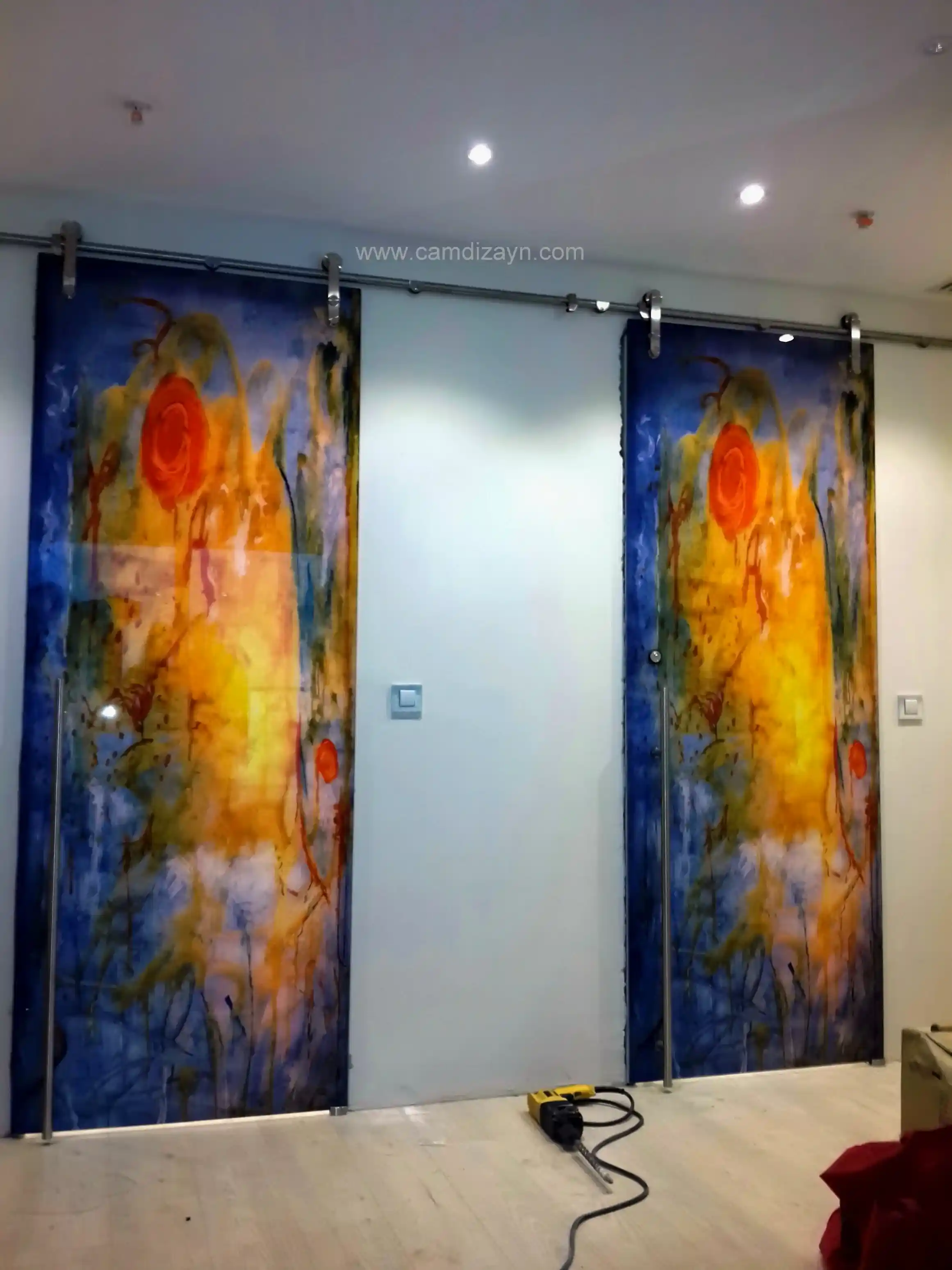 Manet Dijital Baskılı Sürme Cam Kapı